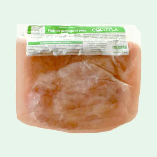 Filete de pechuga de pavo natural 500gr COCOTLA