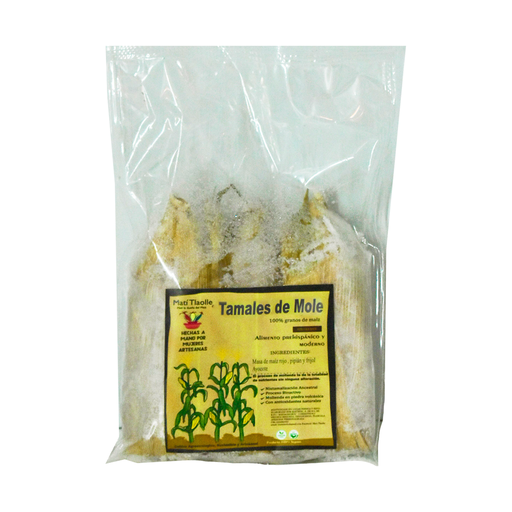 Tamal de mole con ayocotes 3pz MATI TLAOLLE