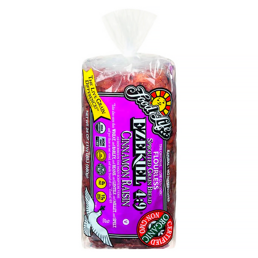 Pan cereales germinados con pasitas y canela 680gr EZEKIEL
