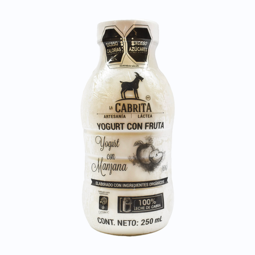 Yoghurt de cabra sabor manzana 250ml LA CABRITA