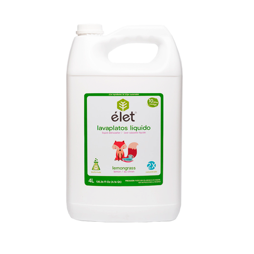 Lavaplatos líquido de lemongrass 4L ELET