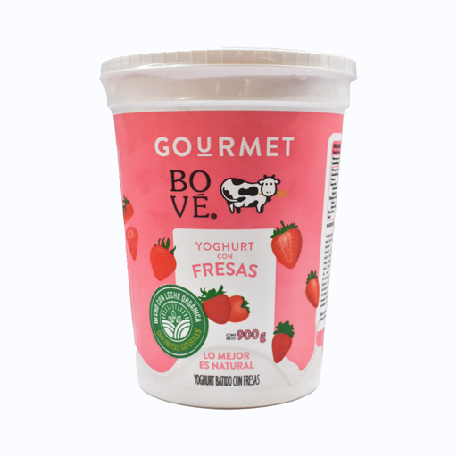 Yoghurt gourmet batido de fresas 900gr BOVE