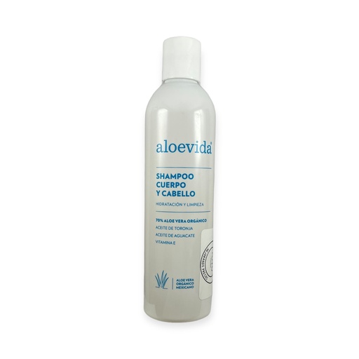 Shampoo para cuerpo y cabello con 70% de aloe vera 280ml ALOE VIDA