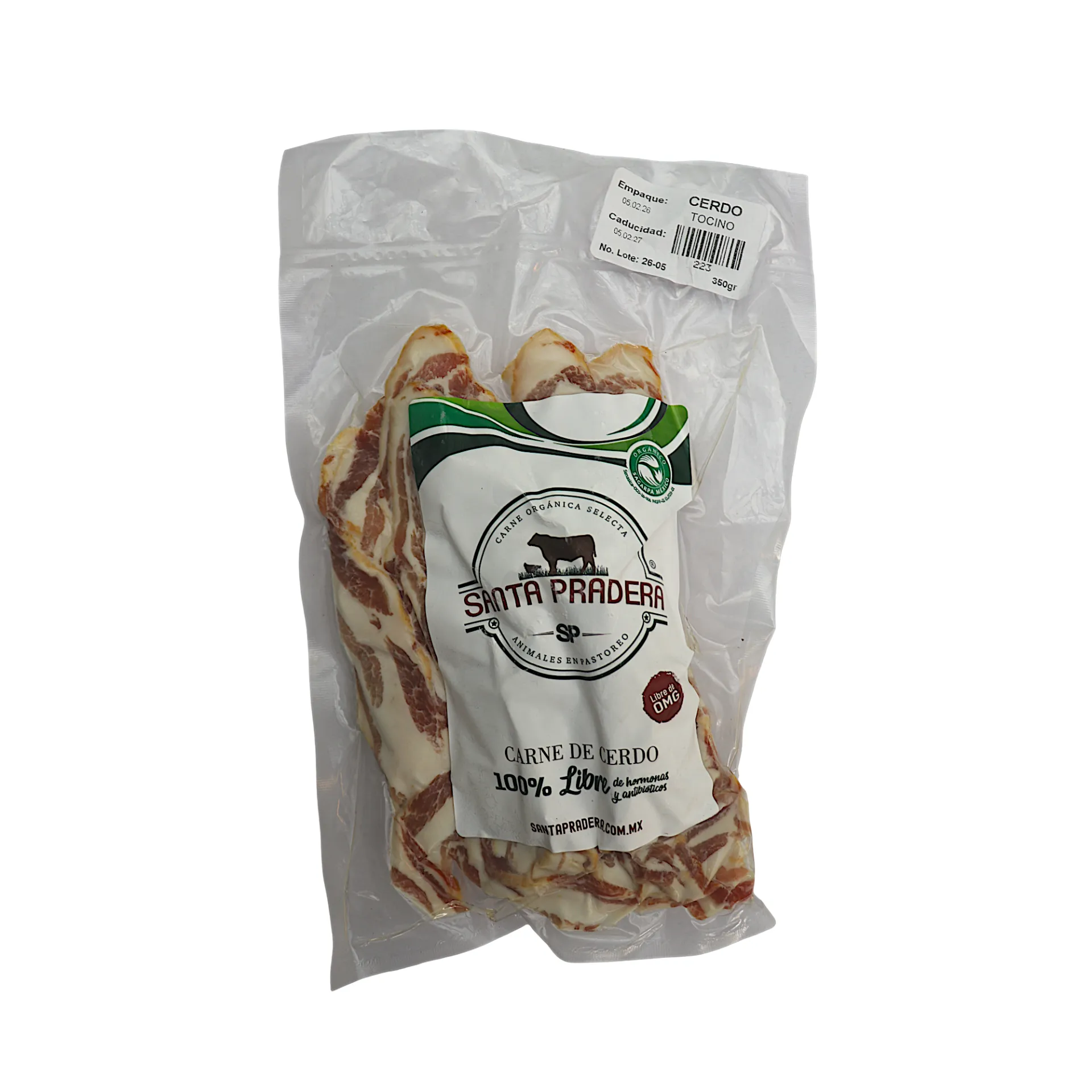 Tocino ahumado de cerdo 350gr SANTA PRADERA