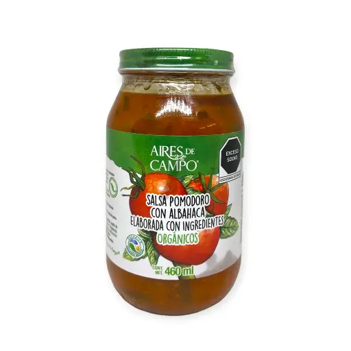 Salsa pomodoro con albahaca 460ml AIRES DE CAMPO