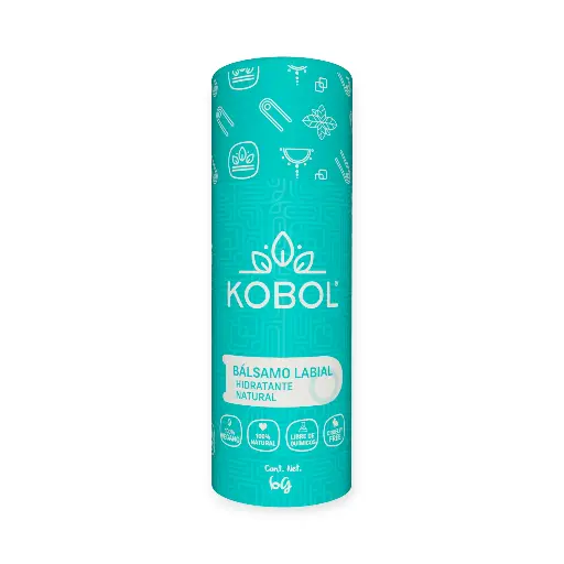 Bálsamo labial natural vegano push up 7gr KOBOL