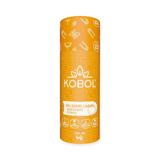 Bálsamo labial cítricos vegano push up 7gr KOBOL
