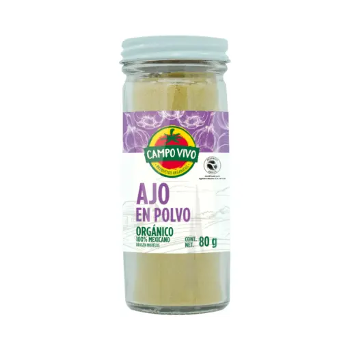 Ajo en polvo orgánico 80gr CAMPO VIVO