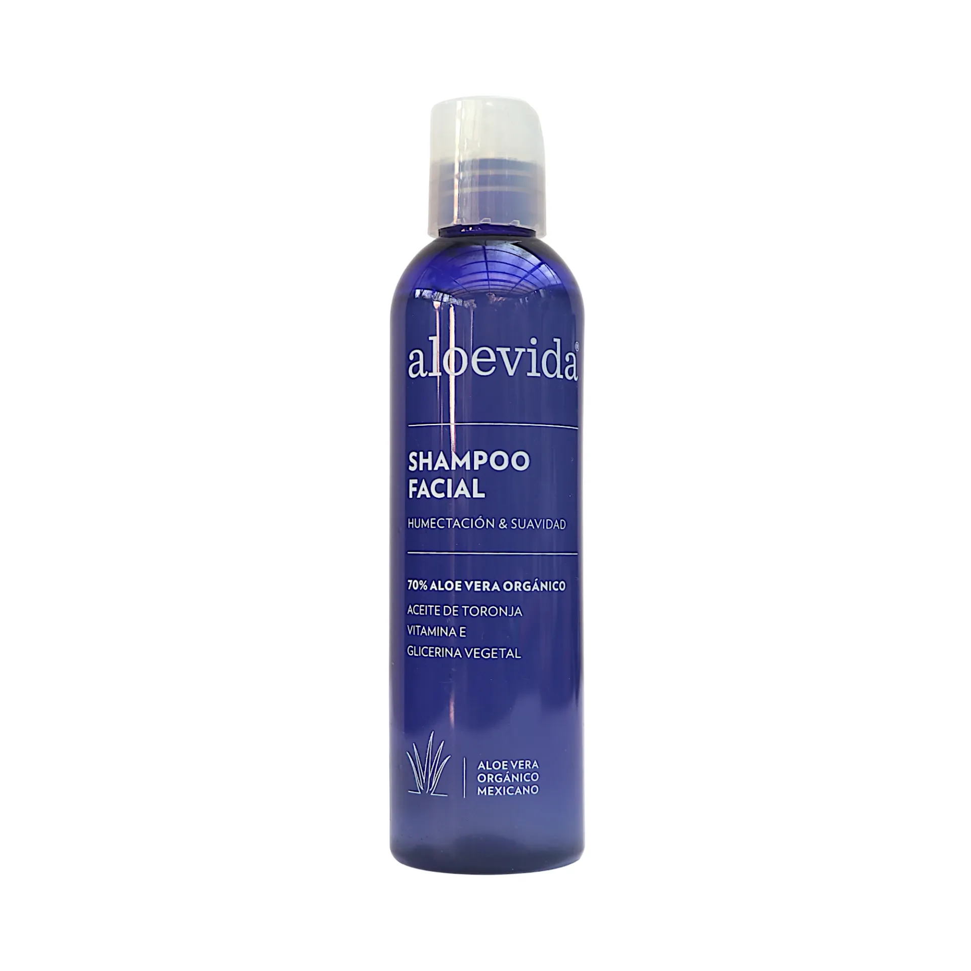Shampoo facial con 70% de aloe vera orgánico 121ml ALOE VIDA