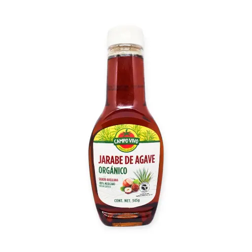 Jarabe de agave con avellana 345gr CAMPO VIVO