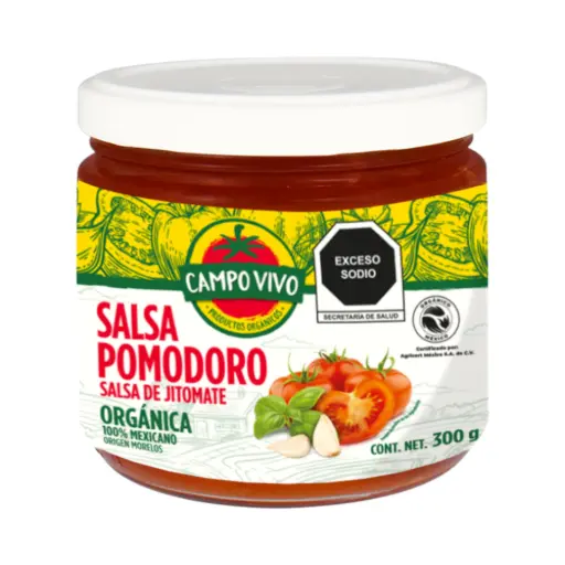 Salsa pomodoro orgánica 300gr CAMPO VIVO
