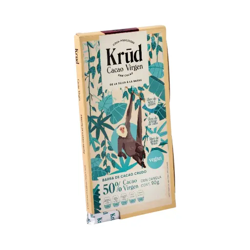 Barra de chocolate 50% cacao 90gr KRUD