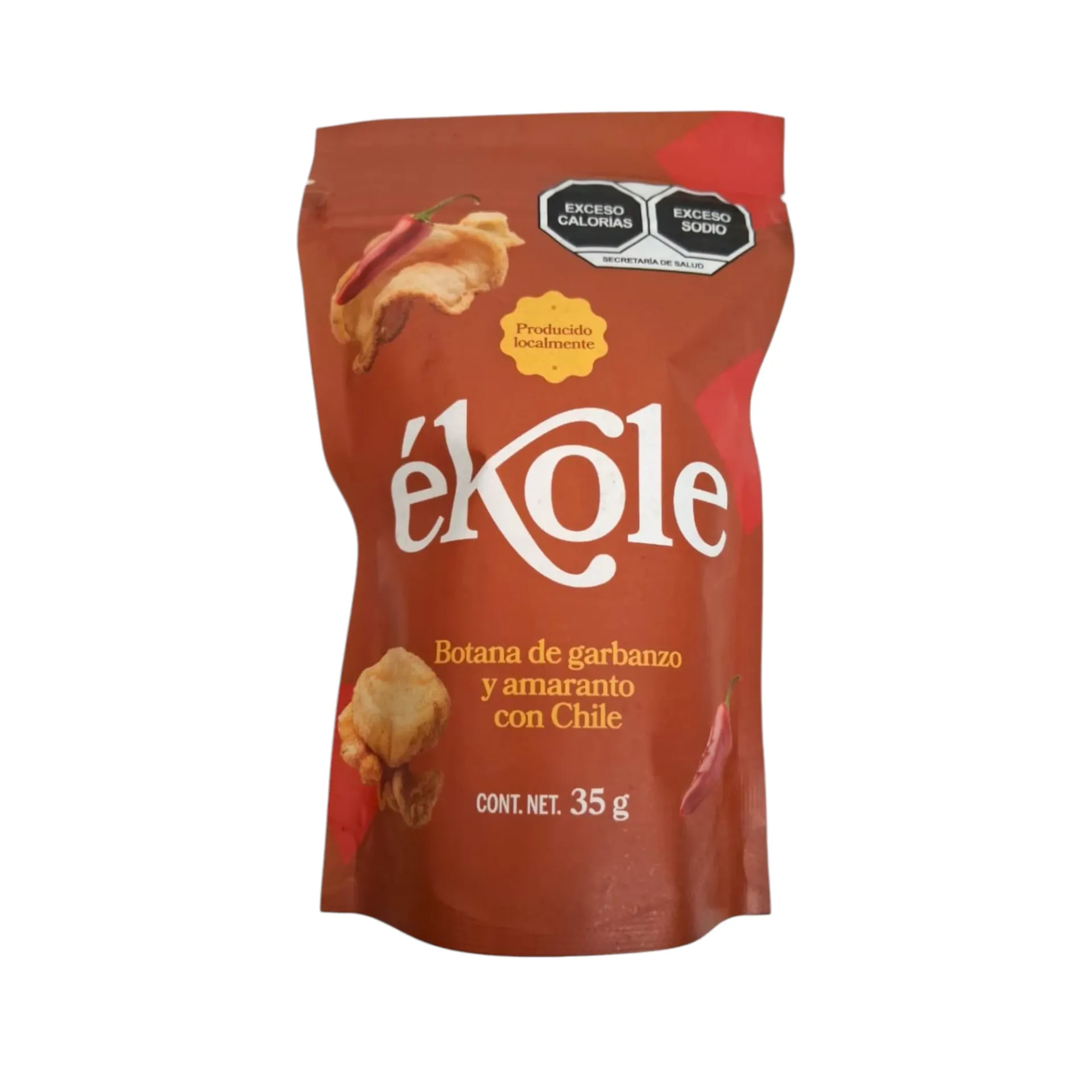 Botana de garbanzo y amaranto con chile 35gr ÉKOLE