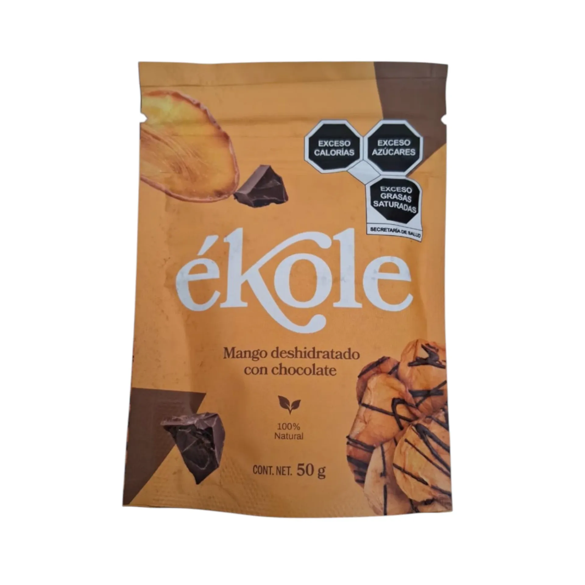 Mango deshidratado con chocolate 50gr ÉKOLE