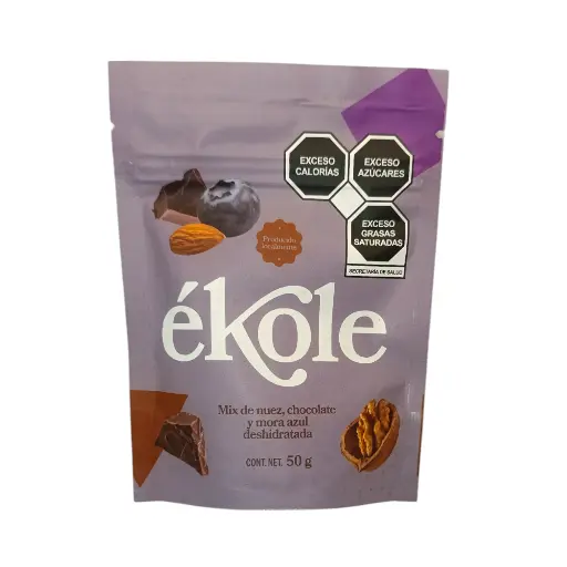 Mix de nueces, chocolate y mora azul deshidratada 50gr ÉKOLE