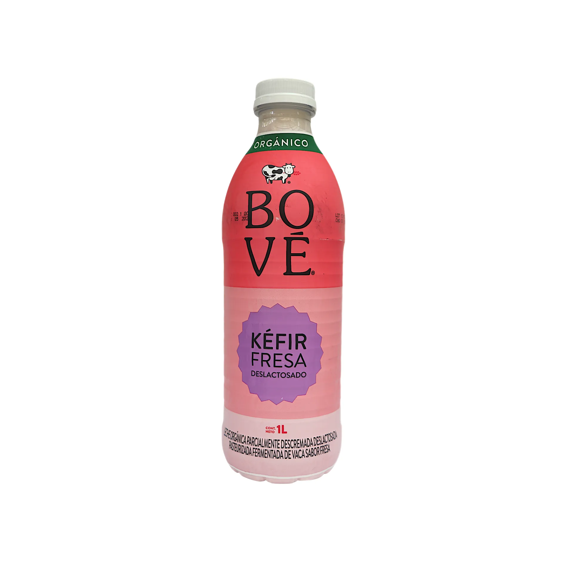 Kéfir deslactosado con fresa 1L BOVE
