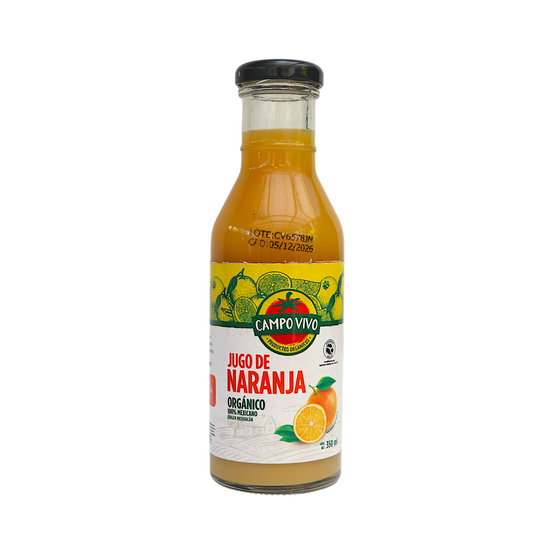 Concentrado de jugo de naranja 350ml CAMPO VIVO