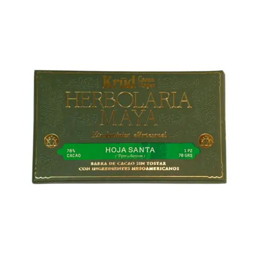 Barrita de cacao con hoja santa 70gr KRUD
