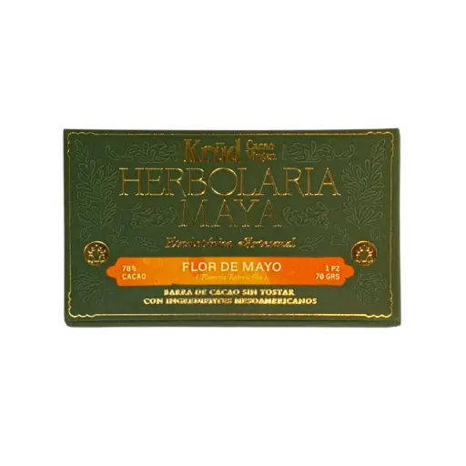 Barrita de cacao con flor de mayo 70gr KRUD
