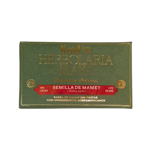 Barrita de cacao con semilla de mamey 70gr KRUD