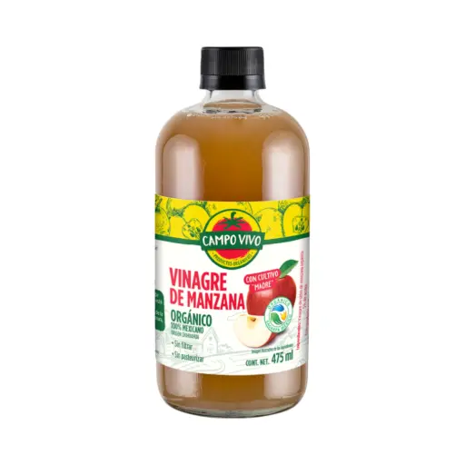 Vinagre de sidra de manzana orgánico 475ml CAMPO VIVO