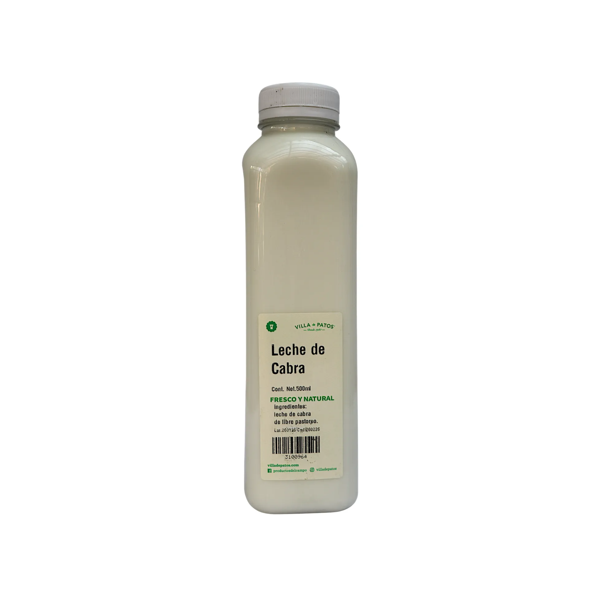 Leche de cabra 500ml VILLA DE PATOS