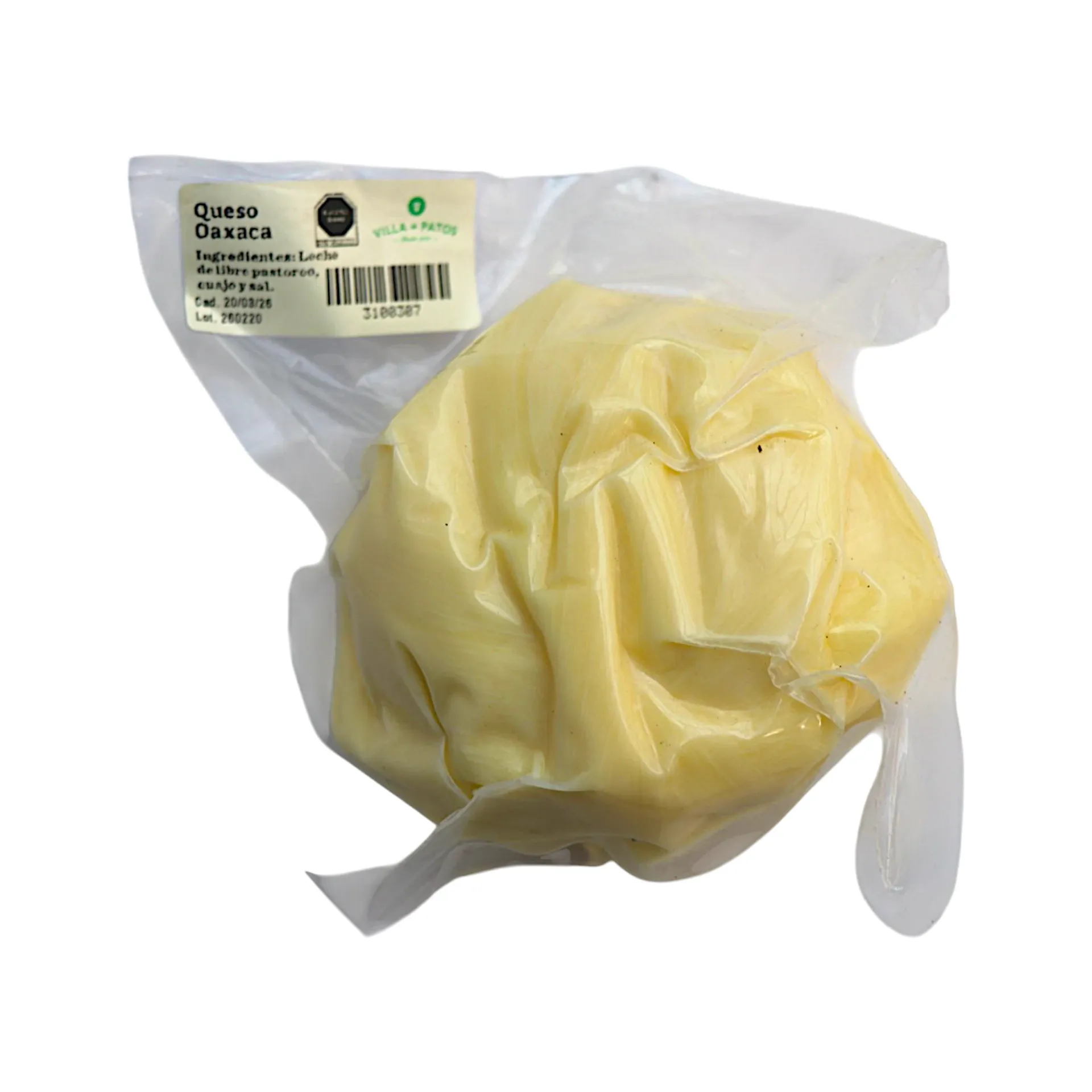 Queso Oaxaca 300gr VILLA DE PATOS