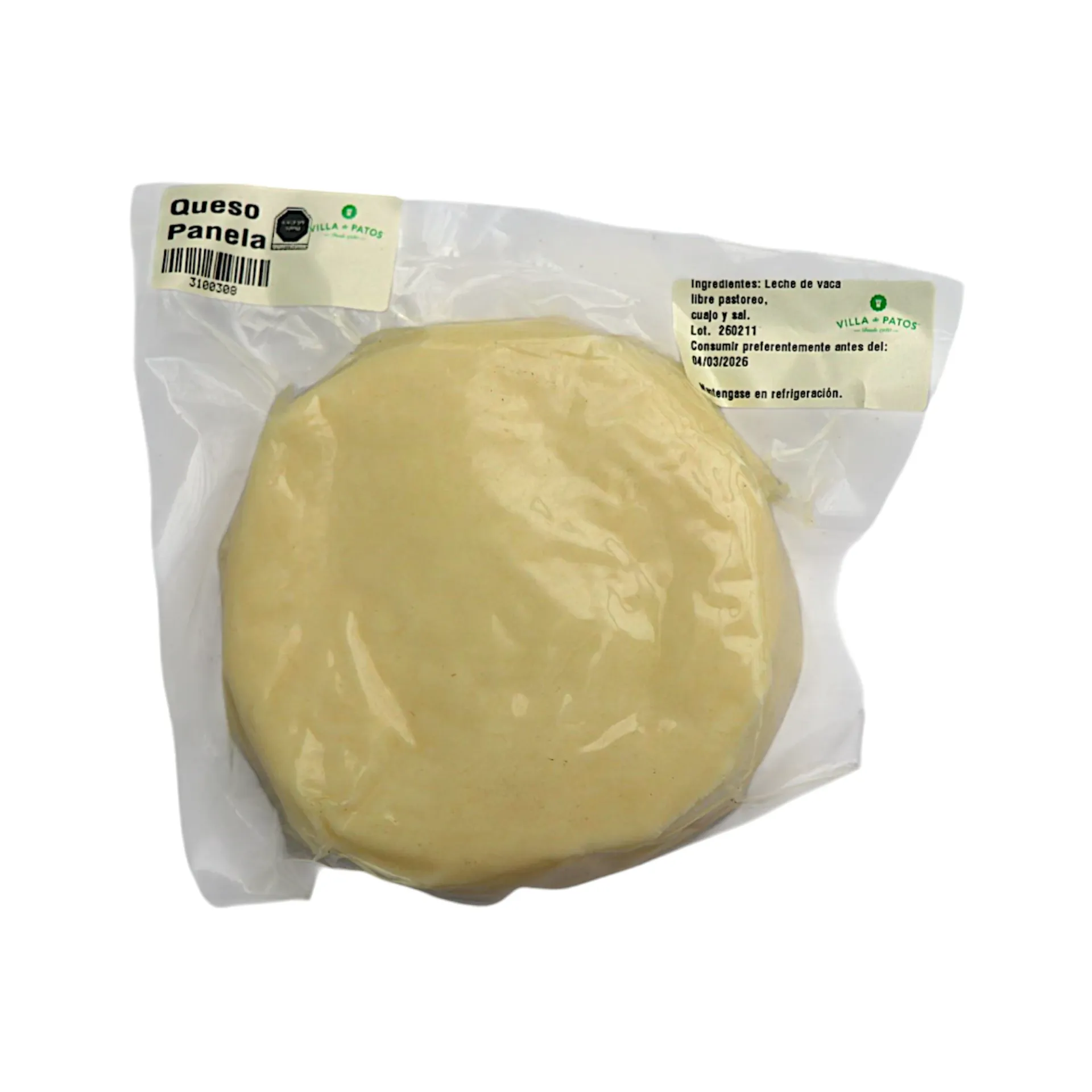 Queso panela 350gr VILLA DE PATOS