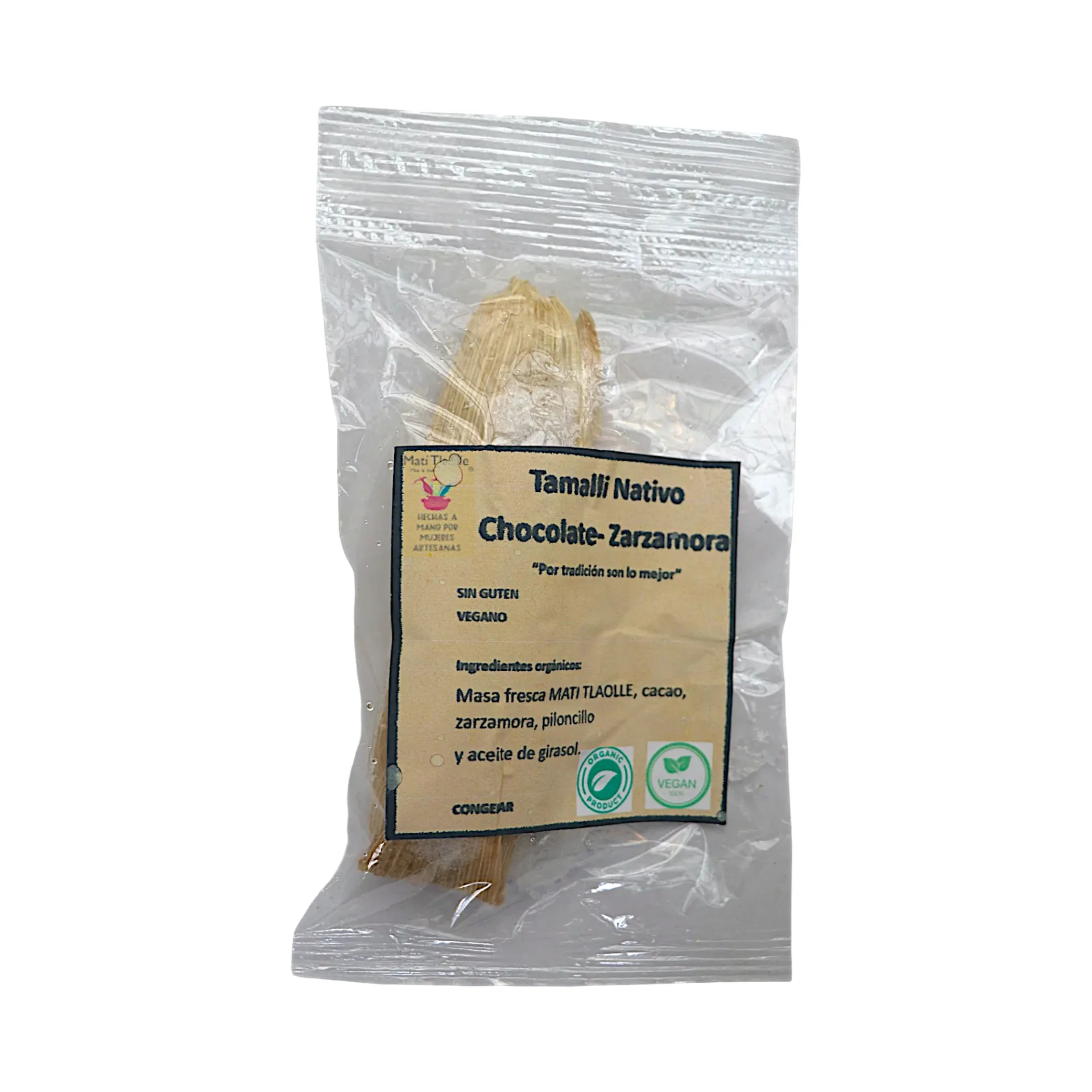 Tamal de chocolate y zarzamora 1pz MATI TLAOLLE