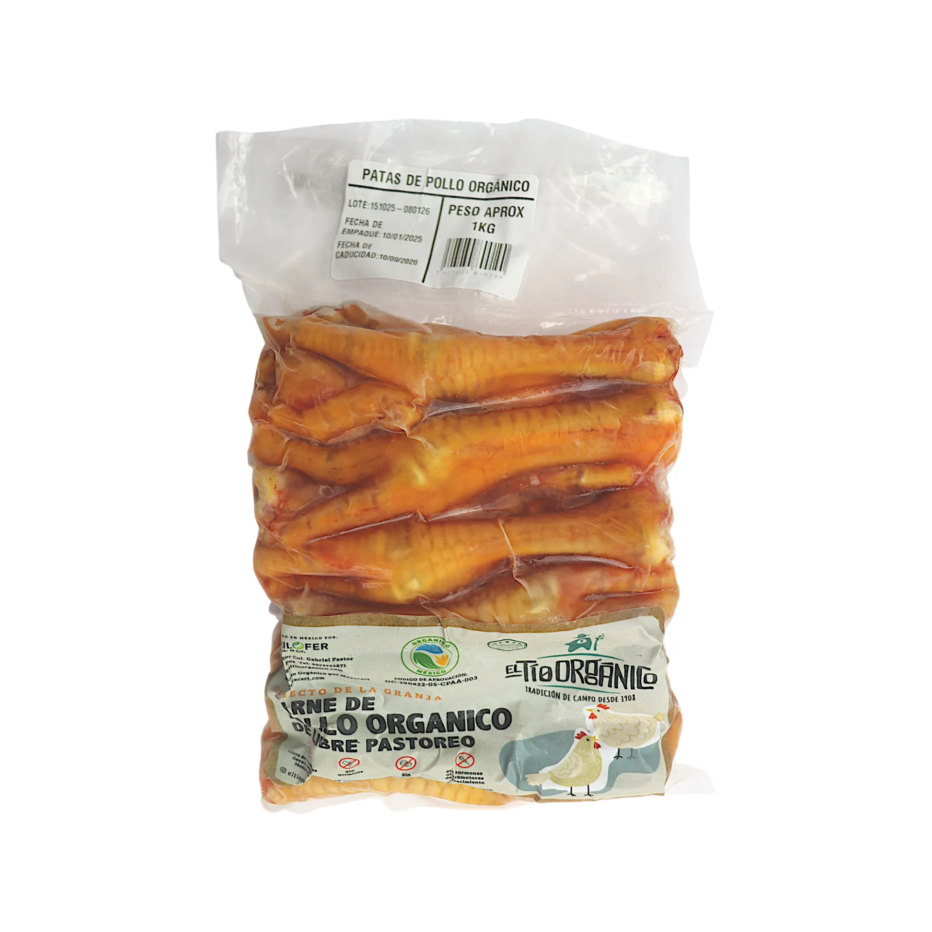 Patas de pollo EL TÍO ORGÁNICO