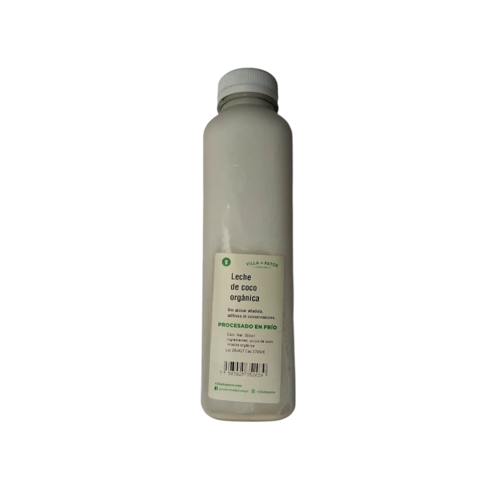 Leche de coco 500ml VILLA DE PATOS