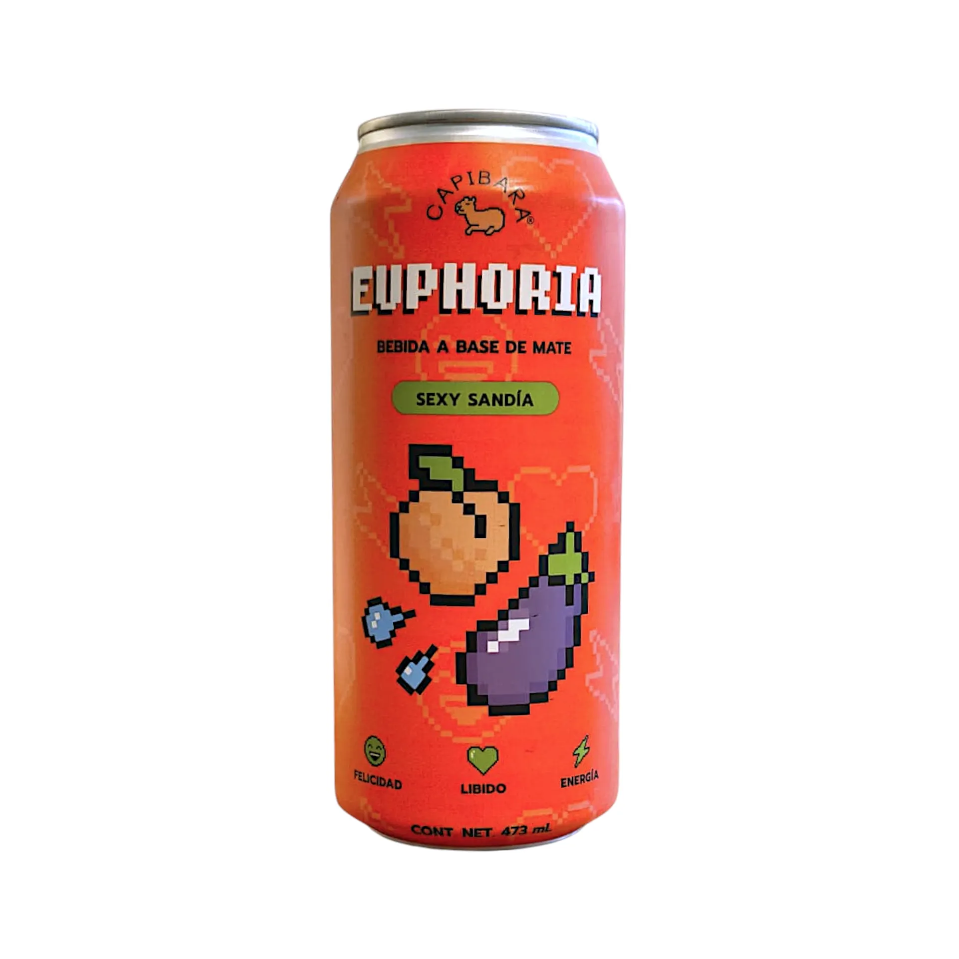 Bebida a base de mate Euphoria 473ml CAPIBARA