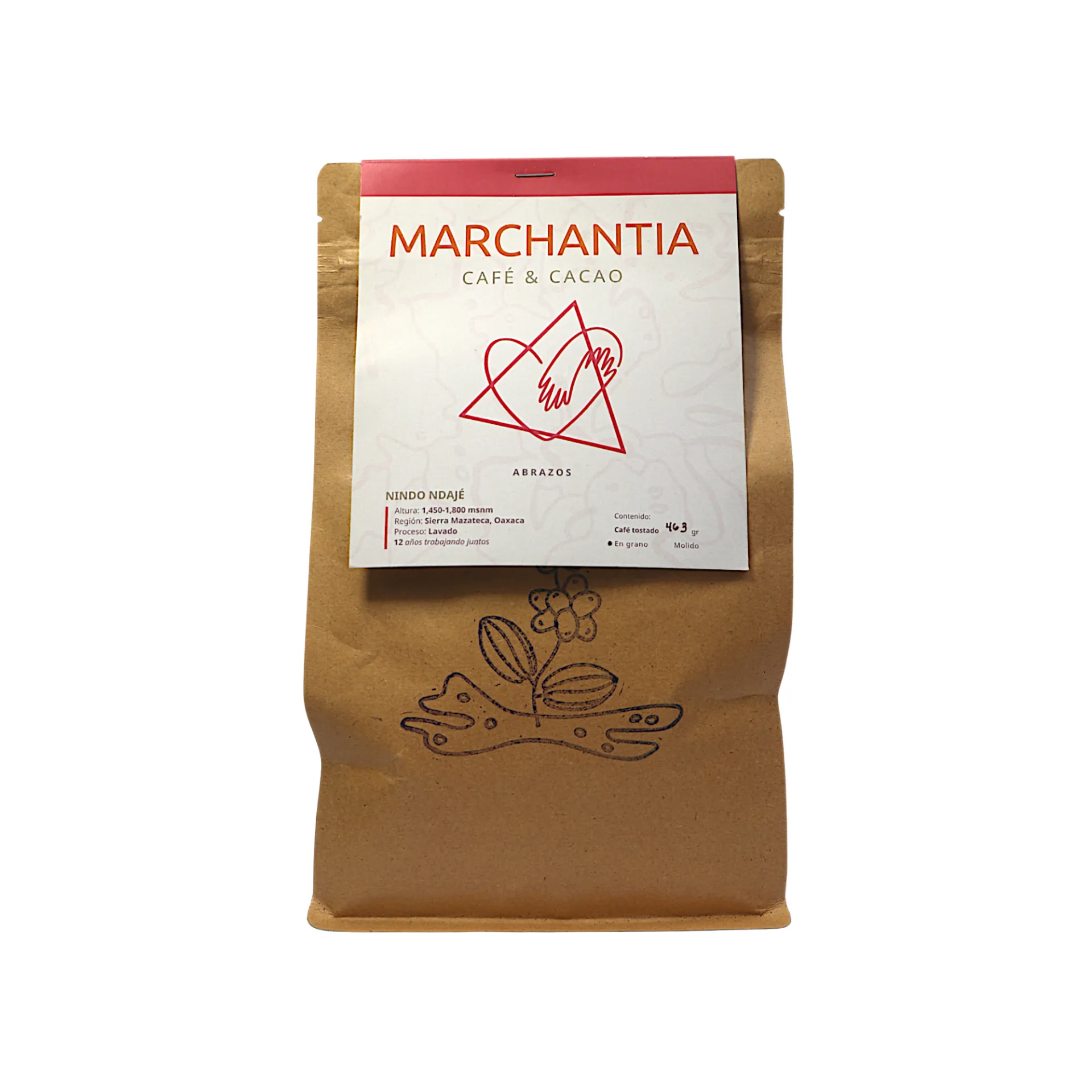 Café de especialidad tostado en grano 463gr MARCHANTIA
