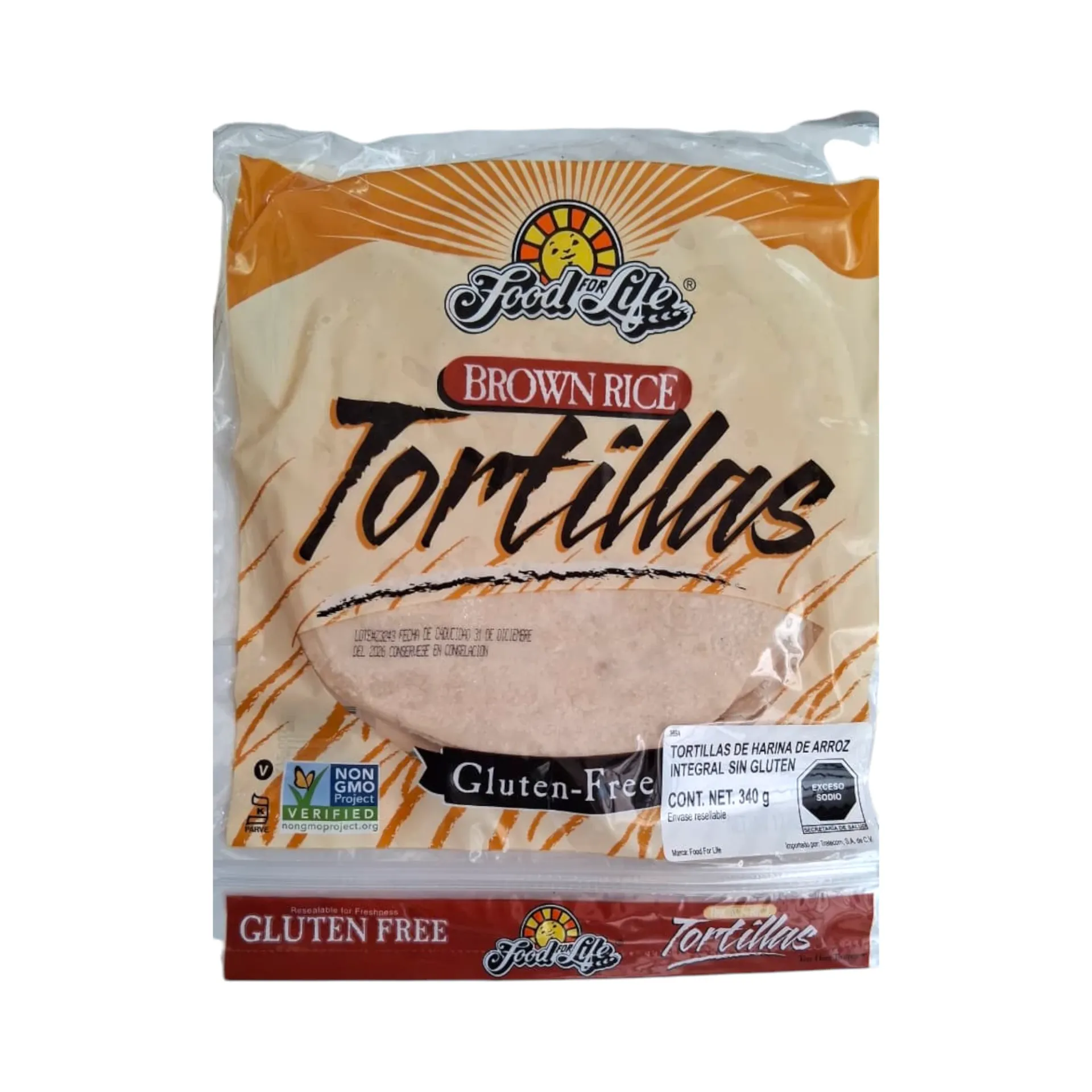 Tortillas de arroz integral libre de gluten 340gr EZEKIEL
