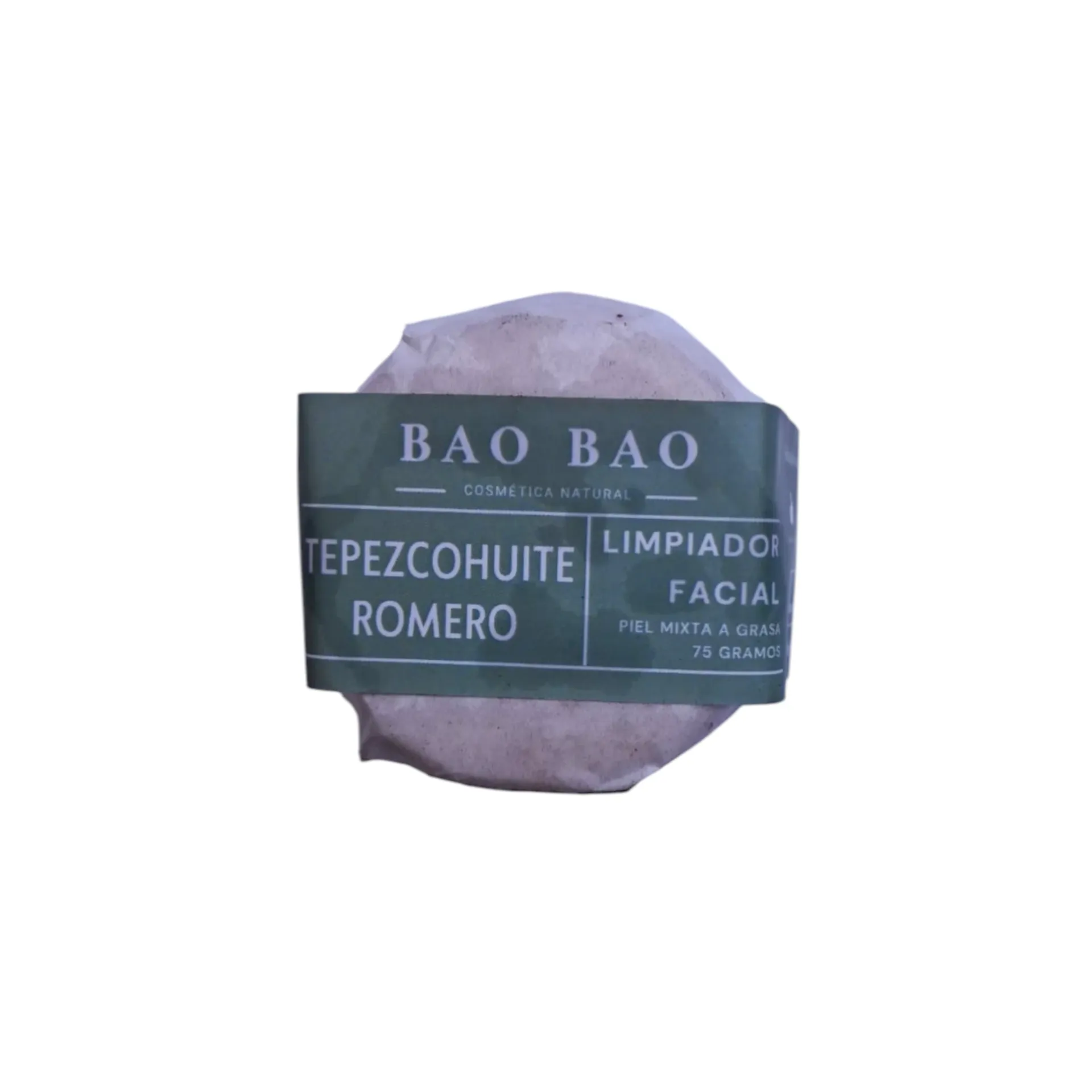 Limpiador facial de tepezcohuite y romero 75gr BAO BAO