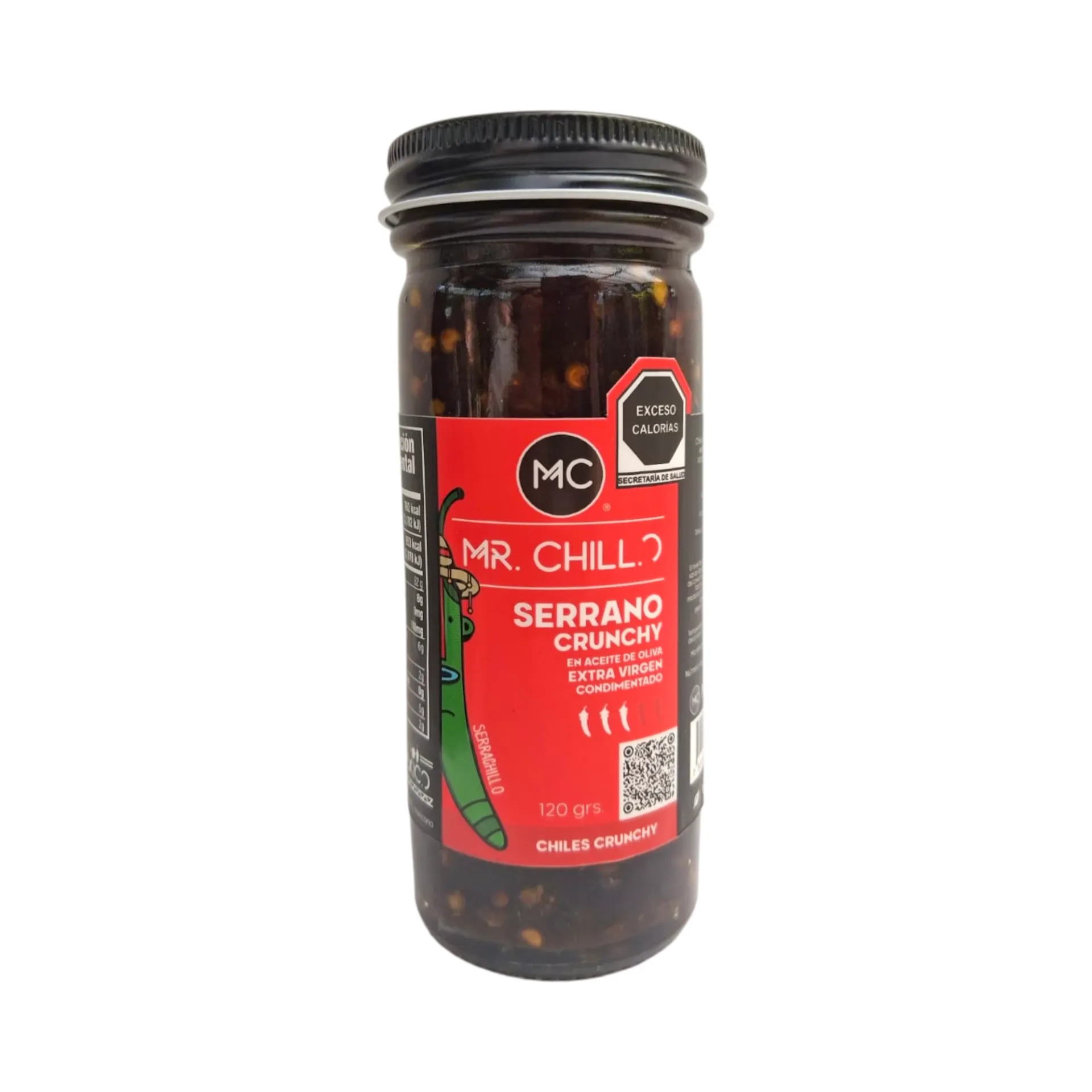 Mezcla de chiles crujientes Serrano Crunchy 120gr MR CHILL.O
