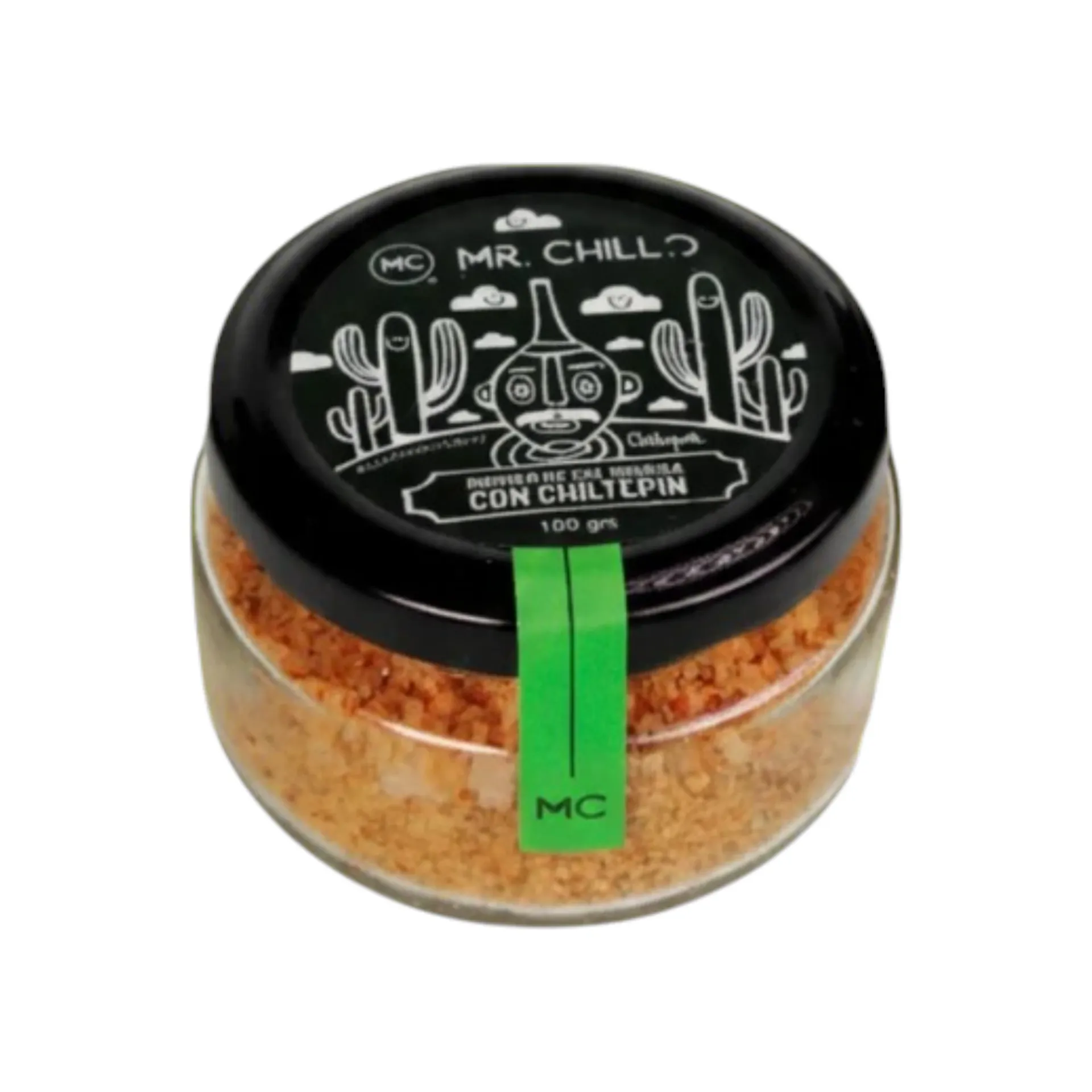 Rimmer de sal gruesa con chiltepín Chiltepunk 120gr MR CHILL.O
