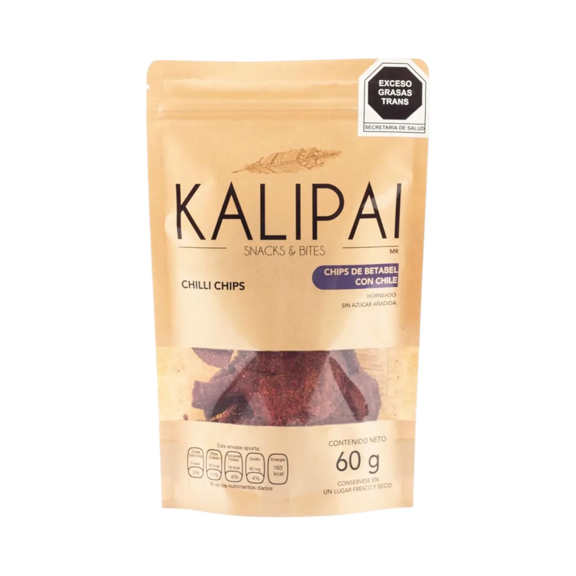 Chips de betabel con chile 60gr KALIPAI