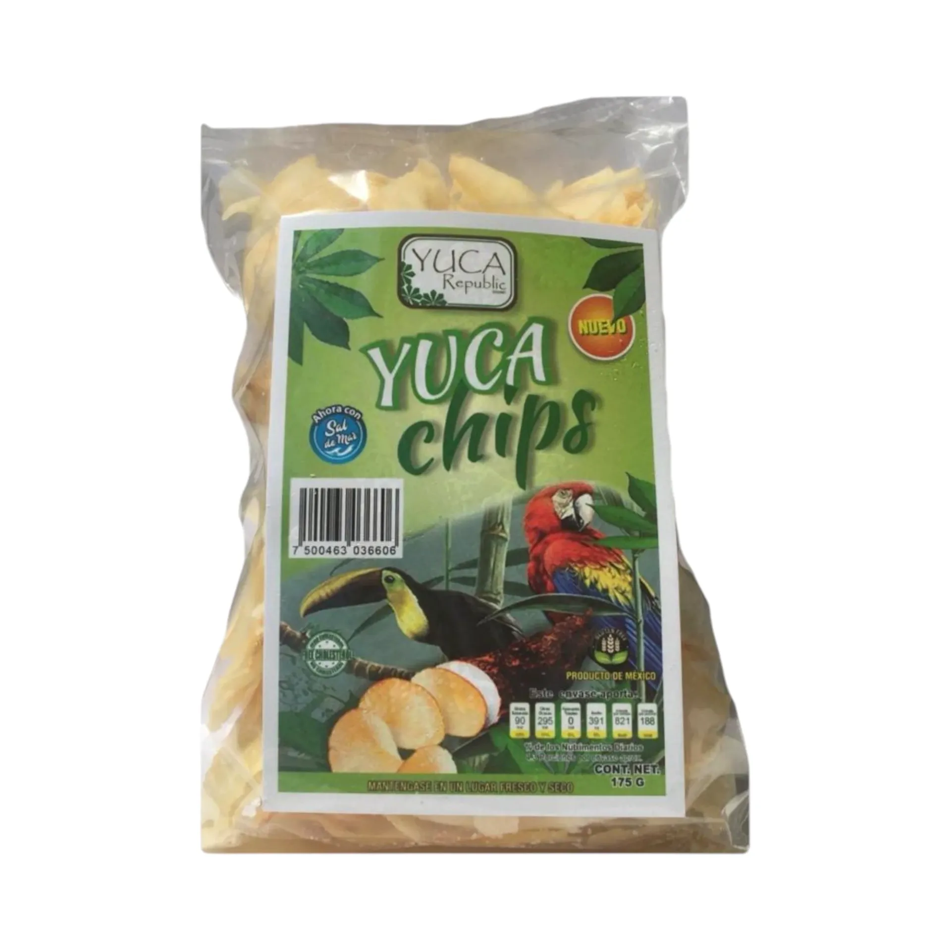 Chips de yuca natural 175gr YUCA REPUBLIC