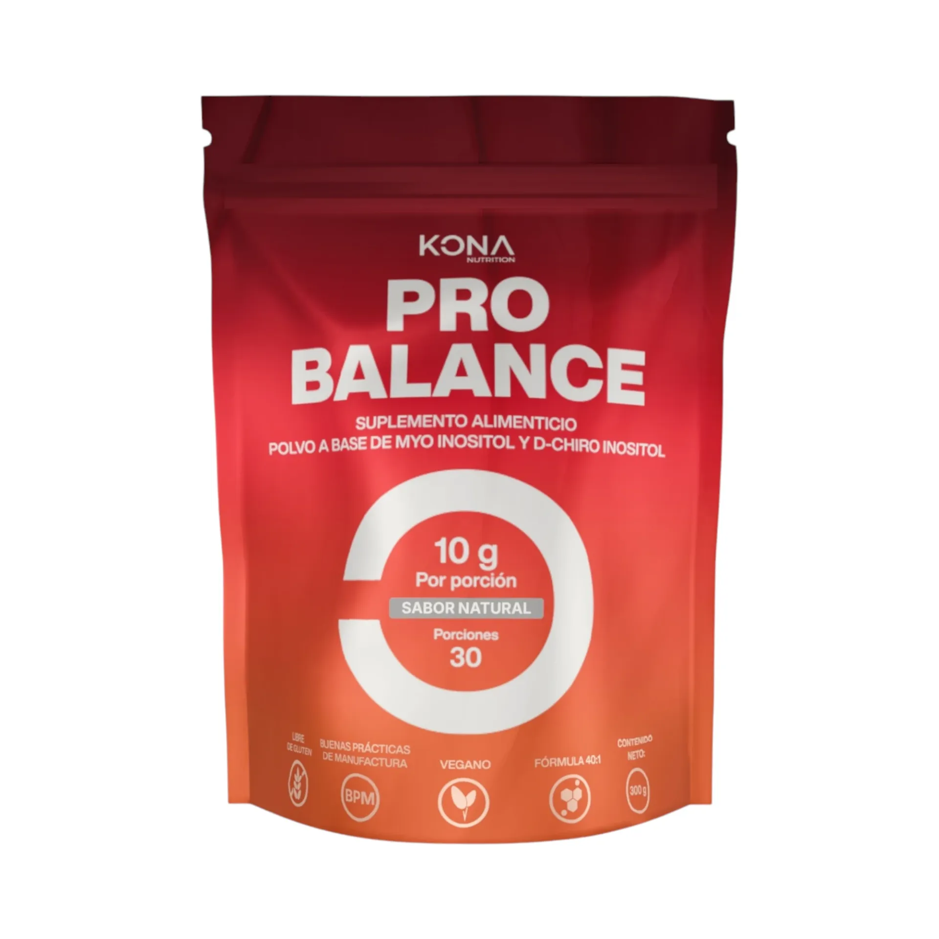 Inositol en polvo Pro Balance 300gr KONA NUTRITION